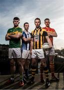 8 February 2016; Pictured are, from left, Clonmel Commercials' Michael Quinlivan, Ballyboden St Enda’s Andrew Kerin, Crossmaglen Rangers Tony Kernan, and Castlebar Mitchels’ Barry Moran ahead of the AIB GAA Senior Football Club Championship Semi Finals. For exclusive content and to see why AIB are backing Club and County follow us @AIB_GAA and on Facebook at Facebook.com/AIBGAA. Croke Park, Dublin. Picture credit: Ramsey Cardy / SPORTSFILE