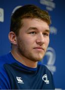 8 February 2016; Leinster's Ross Molony speaking at a press conference. Leinster Rugby Press Conference. Leinster Rugby HQ, Belfield, Dublin. Picture credit: Piaras Ó Mídheach / SPORTSFILE
