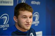 8 February 2016; Leinster's Ross Molony speaking at a press conference. Leinster Rugby Press Conference. Leinster Rugby HQ, Belfield, Dublin. Picture credit: Piaras Ó Mídheach / SPORTSFILE