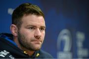 8 February 2016; Leinster's Fergus McFadden speaking at a press conference. Leinster Rugby Press Conference. Leinster Rugby HQ, Belfield, Dublin. Picture credit: Piaras Ó Mídheach / SPORTSFILE