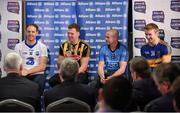 8 February 2016; In attendance at the launch of the 2016 Allianz Hurling League are, from left, Kevin Moran, Waterford, Walter Walsh, Kilkenny, David O'Callaghan, Dublin, and Noel McGrath, Tipperary. Tipperary host Dublin under lights in Semple Stadium, Thurles in the Allianz Hurling League opener this Saturday while Division 1A champions Waterford face All-Ireland champions Kilkenny at Walsh Park on Sunday. Marino Casino, Dublin.  Picture credit: Brendan Moran / SPORTSFILE