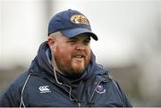 8 February 2016; Andy Skehan, St Michael's College Head Coach, before the game. St Michael's College v Terenure College - Bank of Ireland Leinster Schools Senior Cup 2nd Round. Donnybrook Stadium, Donnybrook, Dublin. Picture credit: Sam Barnes / SPORTSFILE