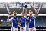 6 February 2016; Killian Spillane, Adrian Spillane and Pat Spillane, Templenoe, following their victory. AIB GAA Football All-Ireland Junior Club Championship Final, Ardnaree Sarsfields, Mayo, v Templenoe, Kerry. Croke Park, Dublin. Picture credit: Stephen McCarthy / SPORTSFILE