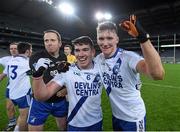 6 February 2016; St Mary's Conor O'Shea, left, and Denis Daly following their victory. AIB GAA Football All-Ireland Intermediate Club Championship Final, Hollymount-Carramore, Mayo, v St Mary's, Kerry. Croke Park, Dublin. Picture credit: Stephen McCarthy / SPORTSFILE