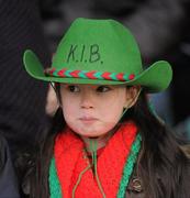 6 December 2009; A young Kilmurray Ibrickane supporter during the game. AIB GAA Football Munster Club Senior Championship Final, Kilmurray Ibrickane, Clare, v Kerins O'Rahilly's, Kerry. Gaelic Grounds, Limerick. Picture credit: Stephen McCarthy / SPORTSFILE