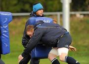 8 December 2009; Leinster's Isa Nacewa and Stephen Keogh in action during squad training ahead of their Heineken Cup game against Llanelli Scarlets on Saturday. Donnybrook Stadium, Donnybrook, Dublin. Photo by Sportsfile