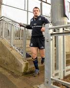 8 December 2009; Leinster's Cian Healy makes his way out for squad training ahead of their Heineken Cup game against Llanelli Scarlets on Saturday. Donnybrook Stadium, Donnybrook, Dublin. Photo by Sportsfile