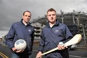 8 December 2009; Galway hurler Joe Canning, right, and Kildare footballer Dermot Earley were today named 2009 Halifax GPA Fair Play Award winners for their positive behavior and attitude both on and off the pitch throughout the 2009 championship season. 2009 Halifax GPA Hurling & Football Fair Play award winners named, The Croke Park Hotel, Jones’s Road, Dublin. Picture credit: David Maher / SPORTSFILE