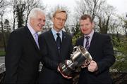 8 December 2009; Tarmac Rally Organisers Association (TROA) Champions Paddy Toner, navigator, left, and Eugene Donnelly, driver, right, with former World Rally champion Ari Vatanen after the Dunlop Champions of Irish Motorsport Awards Lunch 2009. Dunlop Champions of Irish Motorsport Awards Lunch 2009, The Crowne Plaza Hotel, Santry, Dublin. Picture credit: Pat Murphy / SPORTSFILE