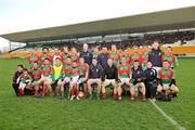 6 December 2009; The Garrycastle squad. AIB GAA Football Leinster Club Senior Championship Final, Garrycastle v Portlaoise, O'Connor Park, Tullamore, Co. Offaly. Picture credit: David Maher / SPORTSFILE