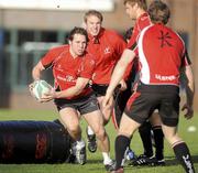 9 December 2009; Ulster's Isaac Boss in action during squad training ahead of their Heineken Cup game against Stade Francais on Saturday. Newforge Country Club, Belfast, Co. Antrim. Picture credit: Oliver McVeigh / SPORTSFILE