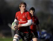 9 December 2009; Ulster's TJ Anderson in action during squad training ahead of their Heineken Cup game against Stade Francais on Saturday. Newforge Country Club, Belfast, Co. Antrim. Picture credit: Oliver McVeigh / SPORTSFILE