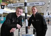 9 December 2009; Galway hurlers Joe and Ollie Canning, right, prior to departure for Buenos Aries ahead of the 2009 GAA Hurling All-Stars Tour, sponsored by Vodafone. Dublin Airport, Dublin. Picture credit: Brian Lawless / SPORTSFILE