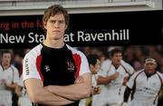 9 December 2009; Ulster's Andrew Trimble after a press conference ahead of their Heineken Cup game against Stade Francais on Saturday. Newforge Country Club, Belfast, Co. Antrim. Picture credit: Oliver McVeigh / SPORTSFILE