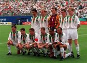 24 June 1994; The Republic of Ireland team before the FIFA World Cup 1994 Group E match between Mexico and Republic of Ireland at the Citrus Bowl in Orlando, Florida, USA. Photo by David Maher/Sportsfile