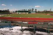 6 March 2001; Morton Stadium athletics track and home ground to Shamrock Rovers Soccer Club. All sporting events in Ireland have been postponed as a precautionary measure against Foot and Mouth disease. Photo by Damien Eagers/Sportsfile