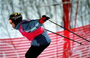 11 March 2001; Warren Tate, from Stillorgan in Dublin, on his way to win the Silver Medal in Division M03 of the Novice Slalom Final at the 2001 Special Olympics World Winter Games at the Alyeska Ski Resort in Anchorage, Alaska, USA. Photo by Ray McManus/Sportsfile