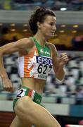 11 March 2001; Sonia O'Sullivan of Ireland competing during the Women's 1500 metres Final during the World Indoor Athletics Championship at the Atlantic Pavillion in Lisbon, Portugal. Photo by Brendan Moran/Sportsfile