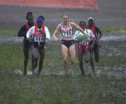 24 March 2001; Paula Radcliffe of Great Britain, 780, on her way to victory in the Senior Women's Long Race at the IAAF World Cross Country Championships at the Wellington Hippodroom in Ostend, Belgium. Photo by Ray McManus/Sportsfile