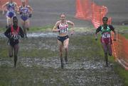 24 March 2001; Paula Radcliffe of Great Britain on her way to victory in the Senior Women's Long Race at the IAAF World Cross Country Championships at the Wellington Hippodroom in Ostend, Belgium. Photo by Ray McManus/Sportsfile