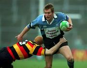 24 March 2001; Willie Ruane of Galwegians in action against Paul Barry of Lansdowne during the AIB All-Ireland League Division 1 match between Lansdowne RFC and Galwegians RFC at Lansdowne Road in Dublin. Photo by Pat Murphy/Sportsfile