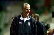 24 March 2001; Republic of Ireland manager Mick McCarthy after the 2002 FIFA World Cup Qualification Group 2 match between Cyprus and Republic of Ireland at GSP Stadium in Nicosia, Cyprus. Photo by David Maher/Sportsfile