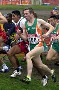 25 March 2001; Seamus Power of Ireland, 268,  competing in the Senior Men's Long Race at the IAAF World Cross Country Championships at the Wellington Hippodroom in Ostend, Belgium. Photo by Ray McManus/Sportsfile