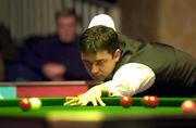 27 March 2001; Alan McManus during his first round match against Jimmy White at the Irish Masters Snooker at the Citywest Hotel in Dublin. Photo by Matt Browne/Sportsfile