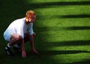 27 March 2001; Damien Duff during a Republic of Ireland training session at the Mini Estadi in Barcelona, Spain. Photo by Damien Eagers/Sportsfile