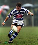 24 March 2001; David Humphreys of Dungannon during the AIB All-Ireland League Division 1 match between Dungannon RFC and Cork Constitution RFC at Dungannon RFC in Tyrone. Photo by Matt Browne/Sportsfile