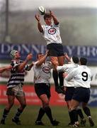 24 March 2001; Donnacha O'Callaghan of Cork Constitution takes the ball in the line-out during the AIB All-Ireland League Division 1 match between Dungannon RFC and Cork Constitution RFC at Dungannon RFC in Tyrone. Photo by Matt Browne/Sportsfile