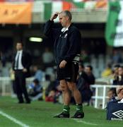 28 March 2001; Republic of Ireland manager Mick McCarthy during the 2002 FIFA World Cup Qualifier match between Andorra and Republic of Ireland at the Mini Estadi in Barcelona, Spain. Photo by David Maher/Sportsfile