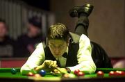 29 March 2001; Matthew Stevens during his Quarter-Final match against Mark Williams at the Irish Masters Snooker at the Citywest Hotel in Dublin. Photo by Matt Browne/Sportsfile
