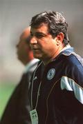 24 March 2001; Cyprus manager Stavros Papadopoulos before the 2002 FIFA World Cup Qualification Group 2 match between Cyprus and Republic of Ireland at GSP Stadium in Nicosia, Cyprus. Photo by Damien Eagers/Sportsfile