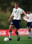 23 March 2001; Barry Quinn of Republic of Ireland during the UEFA European U21 Championship Qualification Group 2 game between Cyprus and Republic of Ireland at the GSZ Stadium in Larnaca, Cyprus. Photo by Damien Eagers/Sportsfile