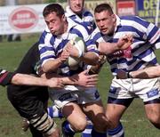 31 March 2001; Brynn Cunningham of Dungannon during the AIB All-Ireland League Division 1 match between Dungannon RFC and DLSP RFC at Stevenson Park in Dungannon, Tyrone. Photo by Sportsfile