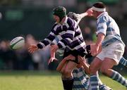 25 March 2001; David McAllister of Terenure College during the Leinster Schools Schools Cup Final match between Blackrock College and Terenure College at Landowne Road in Dublin. Photo by Aoife Rice/Sportsfile
