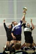 2 April 2001; Jeremy Davidson , left, and Robert Casey in a line-out during Ireland Rugby squad training at the University of Limerick in Limerick. Photo by Brendan Moran/Sportsfile