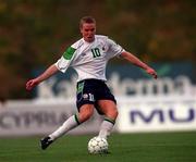 23 March 2001; Barry Quinn of Republic of Ireland during the UEFA European U21 Championship Qualification Group 2 game between Cyprus and Republic of Ireland at the GSZ Stadium in Larnaca, Cyprus. Photo by Damien Eagers/Sportsfile