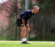 22 March 2001; Republic of Ireland manager Mick McCarthy during a Republic of Ireland training session in Limassol, Cyprus. Photo by Damien Eagers/Sportsfile