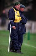 1 April 2001; Wexford manager Tony Dempsey on crutches during the Allianz GAA National Hurling League Division 1B Round 4 match between Wexford and Cork at at Bellefield in Enniscorthy, Wexford. Photo by Aoife Rice/Sportsfile