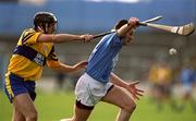 31 March 2001; Tomas Dermody of Graigue Ballycallan in action against John O'Connell of Sixmilebridge during the AIB All-Ireland Senior Club Hurling Championship Semi-Final Replay match between Graigue Ballycallan and Sixmilebridge at Semple Stadium in Thurles, Tipperary. Photo by Damien Eagers/Sportsfile