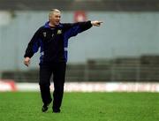 1 April 2001; Kerry manager Maurice Leahy during the Allianz National Hurling League Division 2 match between Kerry and Roscommon at Fitzgerald Stadium in Killarney, Kerry. Photo by Brendan Moran/Sportsfile
