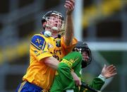 1 April 2001; Noel Cunniffe of Roscommon in action against Michael Slattery of Kerry during the Allianz National Hurling League Division 2 match between Kerry and Roscommon at Fitzgerald Stadium in Killarney, Kerry. Photo by Brendan Moran/Sportsfile