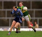 1 April 2001; Wayne McCarthy of Dublin in action against Mike Hassett of Kerry during the Allianz National Football League Division 1 match between Kerry and Dublin at Fitzgerald Stadium in Killarney, Kerry. Photo by Brendan Moran/Sportsfile