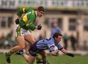 1 April 2001; Niall O'Donoghue of Dublin in action against Éamonn Fitzmaurice of Kerry during the Allianz National Football League Division 1 match between Kerry and Dublin at Fitzgerald Stadium in Killarney, Kerry. Photo by Brendan Moran/Sportsfile