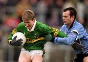 1 April 2001; Michael Francis Russell of Kerry gets away from Thomas Lynch of Dublin during the Allianz National Football League Division 1 match between Kerry and Dublin at Fitzgerald Stadium in Killarney, Kerry. Photo by Brendan Moran/Sportsfile