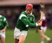 1 April 2001; Ollie Moran of Limerick during the Allianz National Hurling League Division 1A Round 4 match between Galway and Limerick at Duggan Park in Ballinasloe, Galway. Photo by Damien Eagers/Sportsfile