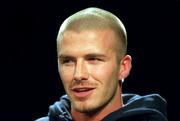 15 March 2001; Manchester United and England footballer David Beckham at a Media Event in Dublin. Photo by David Maher/Sportsfile