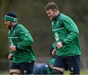 9 February 2016; Ireland's Donnacha Ryan, right, and Sean O'Brien during squad training. Carton House, Maynooth, Co. Kildare. Photo by Sportsfile